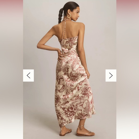 Anthropologie Halter Printed Maxi Dress - Picture 2 of 3